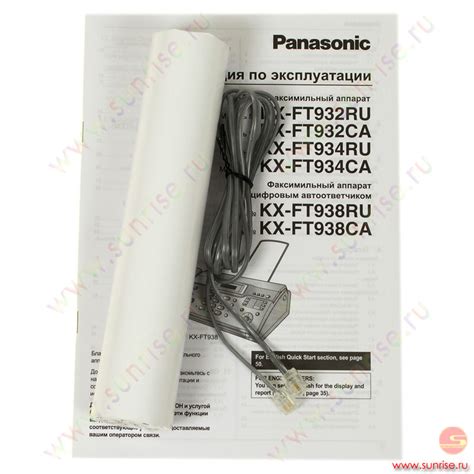 Инструкция Телефакс Panasonic Kx-Ft932 Ru - meninstruction