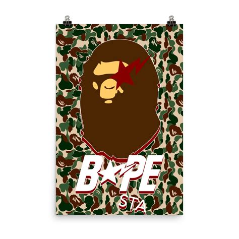 Flagship Geschäfte Bape Ape Poster Art Print A Bathing Ape Takashi