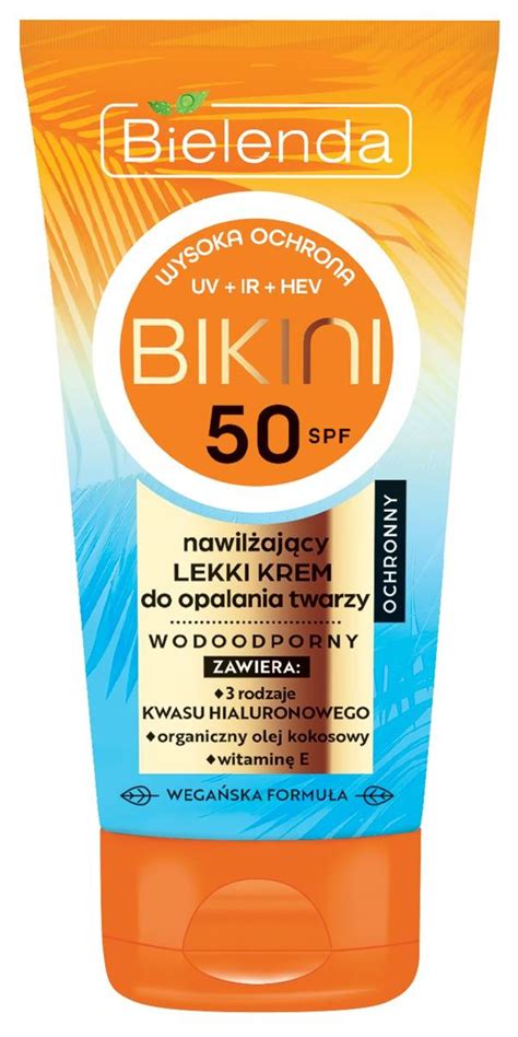 Bielenda Bikini Lekki Krem Do Opalania Twarzy SPF Ml Sklep Cocolita