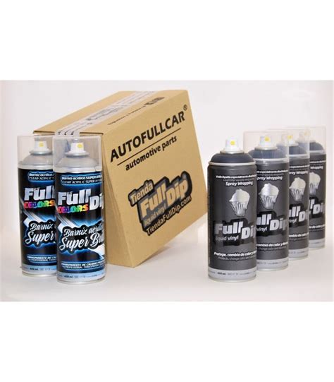 PACK 4 SPRAYS FULL DIP GUN METAL EXTRA BRILLO