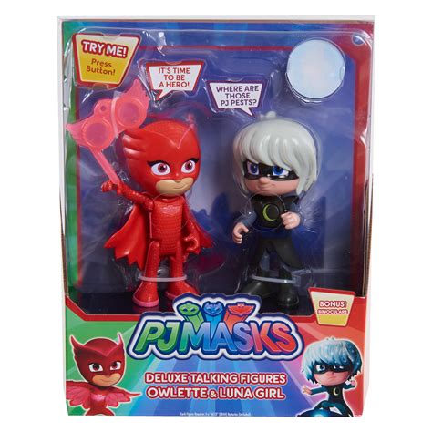 Buy PJ S Talking Figure Set Owlette Vs Luna Girl Multicolor Online At