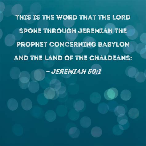 Jeremiah This Is The Word That The Lord Spoke Through Jeremiah The