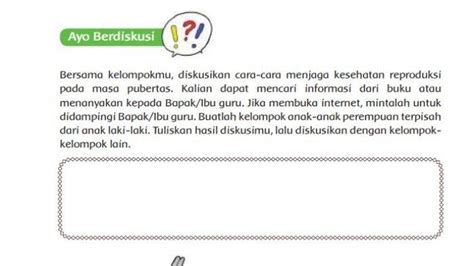 Kunci Jawaban Tema 7 Kelas 6 Sd Halaman 71 Kurikulum 2013 Kesehatan Reproduksi Pada Masa