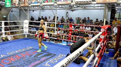 Katya Phukettopteam Vs Jaja Thailand Female Muay Thai Fight 24 Jan 2018