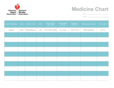 7+ Free Medication Schedule Templates - Word Excel