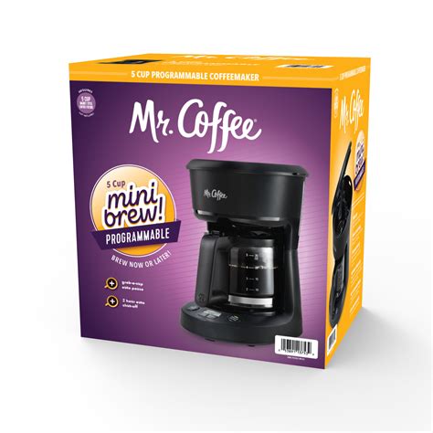 Mr. Coffee 5-Cup Small Drip Coffee Maker with Water Reservoir ...