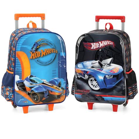 Mochila De Rodinha Hot Wheels Luxcel