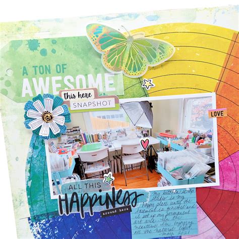 Art Studio Happy Place Scrapbook Layout Clique International