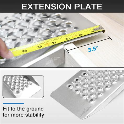 Ruedamann 47 2 Inch L × 8 5 Inch W Aluminum Loading Ramp 880 Lbs