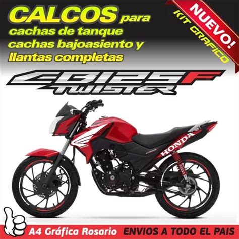 Honda Cb125f Twister Kit De Calcos Grafica Vinilo Premium