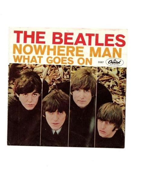 Beatles No Where Man/What Goes On 45 Picture Sleeve Only | the Beatles ...