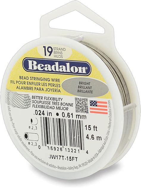 Beadalon Strand Stainless Steel Bead Stringing Wire In