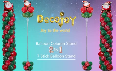 Amazon Decojoy Set Balloon Stand Kit Feet Adjustable Balloon