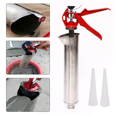 Miumaeov Stainless Steel Hand Caulking Guns Cement Grout Mortar Caulk