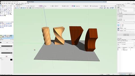 Vectorworks For Beginners D Modelling Basics Deform Tools I Part