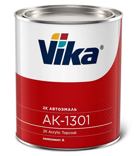 Автоэмаль акриловая 303 Защитная матовая VIKA АК-1301 2К, уп.0,85кг ...