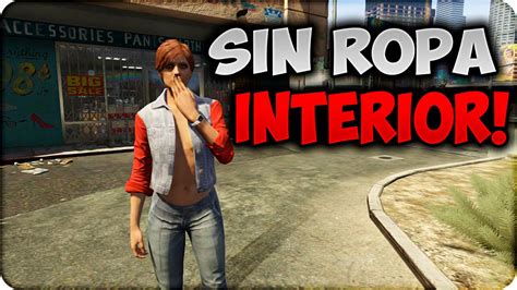 Gta Online Personaje Mujer Sin Ropa Interior Quitar Camiseta Mujer