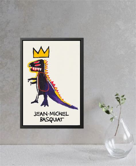 Basquiat Dinosaur Canvas Basquiat Dinosaur Wall Art Basquiat - Etsy