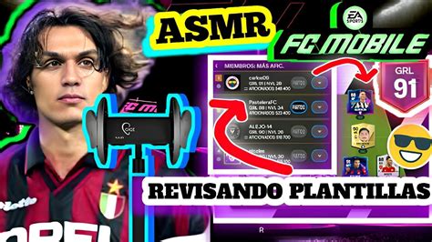 Revisando Plantillas Campeonato En Liga Asmr Jugando Fc Mobile