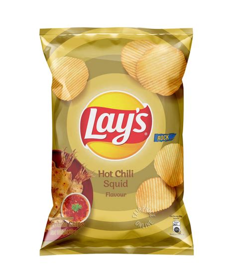 Lay S Potato Chips Hot Chili Squid G Packet Lazada Singapore