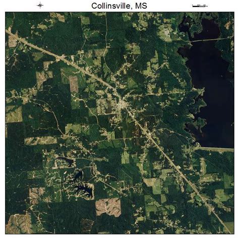 Aerial Photography Map of Collinsville, MS Mississippi