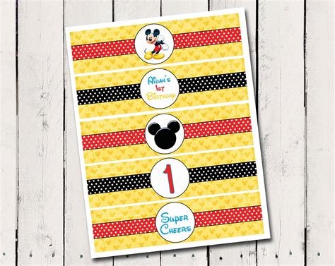 Mickey Mouse Labels Free Printable Paper Trail Design Free Printable