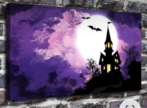 Pin By Miranda Southard On Fun With Paints In 2024 Halloween Canvas