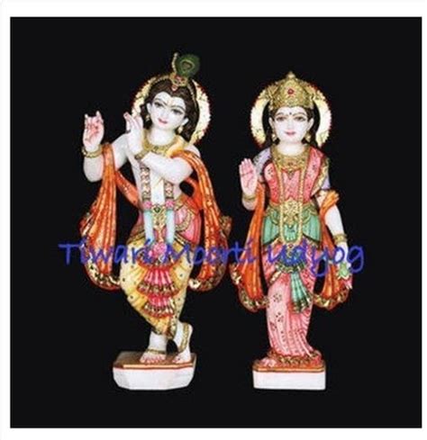 Eco Friendly Marble Radha Krishna Statue With Separate Bases At Best