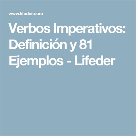 Verbos Imperativos Definición y 81 Ejemplos Lifeder Ios messenger