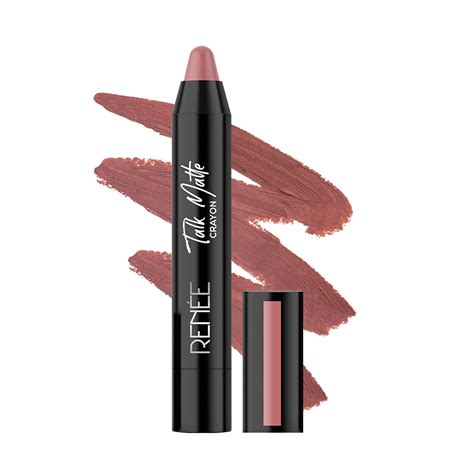Buy RENEE Talk Matte Crayon Lipstick Nude Roar G Hydrating And Long Lasting Formula