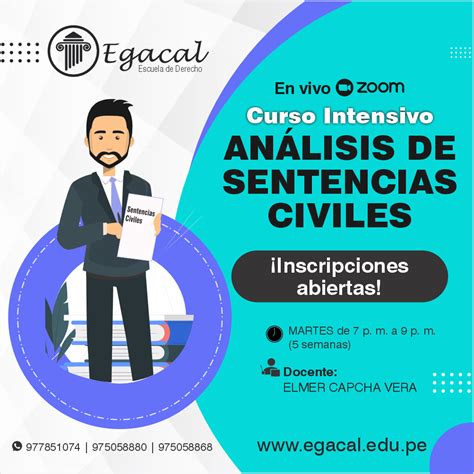 Curso Intensivo AnÁlisis De Sentencias Civiles Vivo • Inscripciones Abiertas Egacal