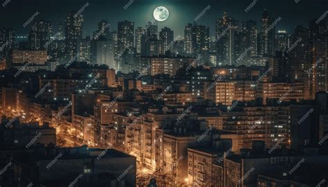 Premium Photo | Night view night view of the city night city view