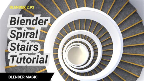 Blender Spiral Stairs Modeling Tutorial Youtube