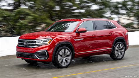 2020 Volkswagen Atlas Cross Sport SEL (Color: Aurora Red) - Front Three ...