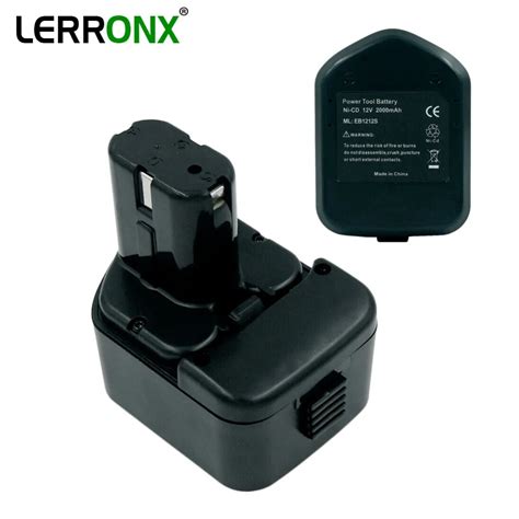 LERRONX Batterie De Remplacement Ni Cd Rechargeable 12V 2000mAh