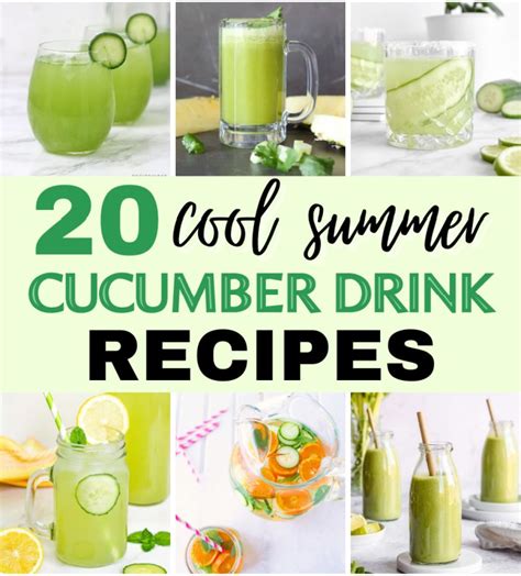 20 Cucumber Drinks To Cool You Down This Summer My Pinterventures