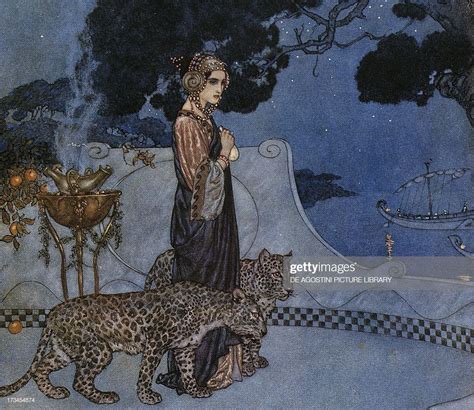 Circe By Edmund Dulac Lithograph England 20th Century Mythology