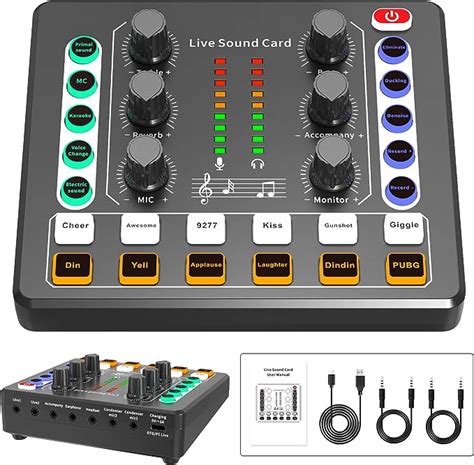 Audio Mixer Audio Schnittstelle Mit DJ Mixer Live Soundkarteneffekte