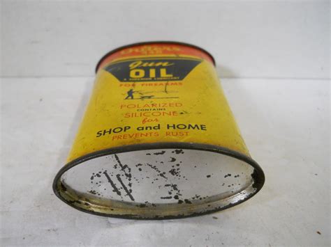 Vintage Outers 445 Gun Oil Metal Tin Can 3oz Empty No Upc Garage Man Cave Decor Ebay