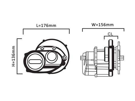 Tongsheng TSDZ3 250W Torque Sensor Mid Drive Motor