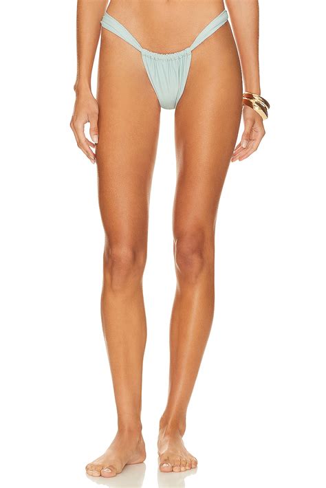 Montce Swim Sandra Bikini Bottom In Powder Blue Lycra Revolve