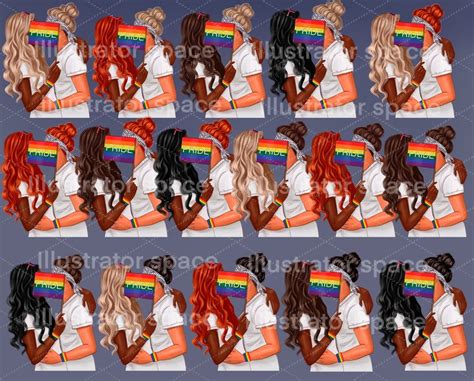 Lgbt Pride Clipart Lgbt Clip Art Lesbian Clipart Pride Png Etsy