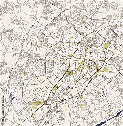 map of the city of Tashkent, Uzbekistan Stock Vector | Adobe Stock