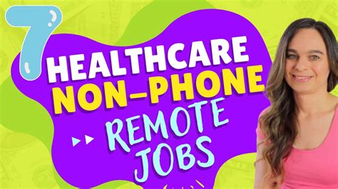 7 Healthcare NON PHONE Work From Home Jobs Hiring With No Degree Needed