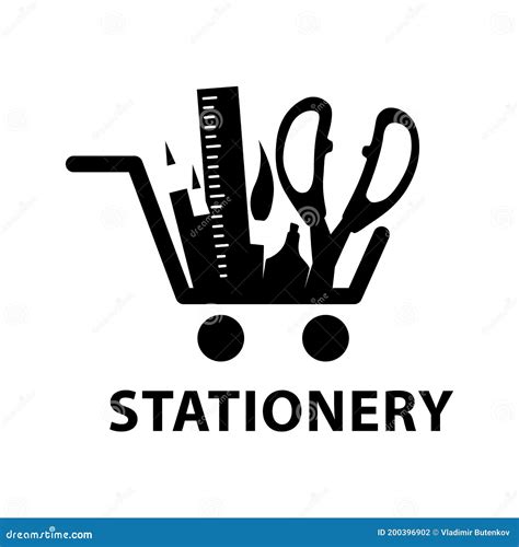 Vector Logo, Icon for a Stationery Store Stock Illustration ...