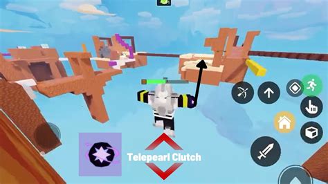 Insane Telepearl Clutch In Roblox Bedwars Youtube