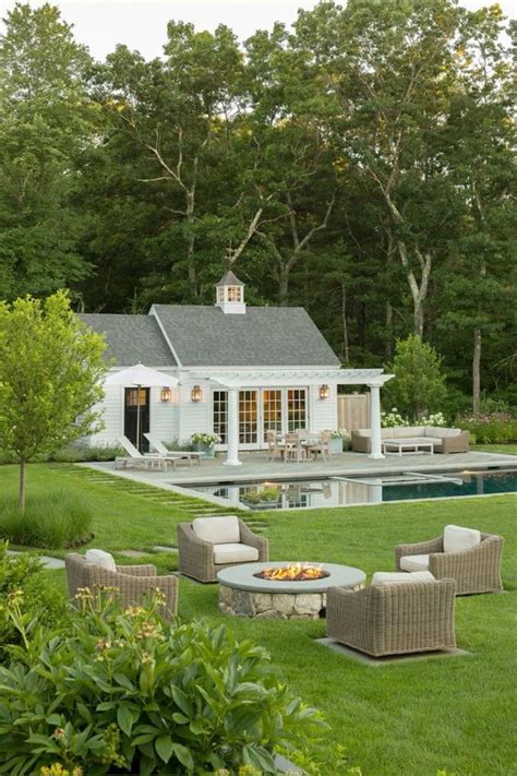 modern pool house exterior design aesthetic outdoor backyard pool