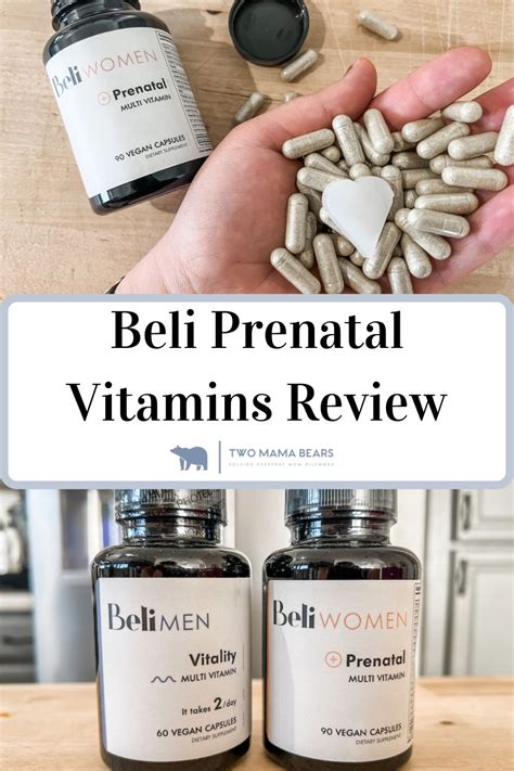 Beli Prenatal Vitamins Review Are They The Best Two Mama Bears