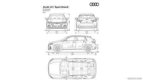 Audi A1 Sportback 2019MY Dimensions