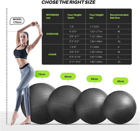 Harbour Custom Pvc Big Black Yoga Balls Exercise Ball For Yoga 55cm